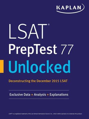 cover image of LSAT PrepTest 77 Unlocked